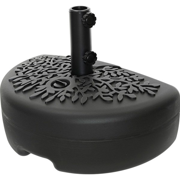 Base negra para sombrilla/parasol, 50 x 30 x 36,5 cm